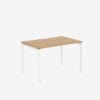 Office Desk With Goalpost Frame | 1200mm | Single White Oak