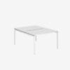 Office Desk With Goalpost Frame | 1200mm | 2 Person White White