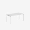 Office Desk With Goalpost Frame | 1600mm | Single White