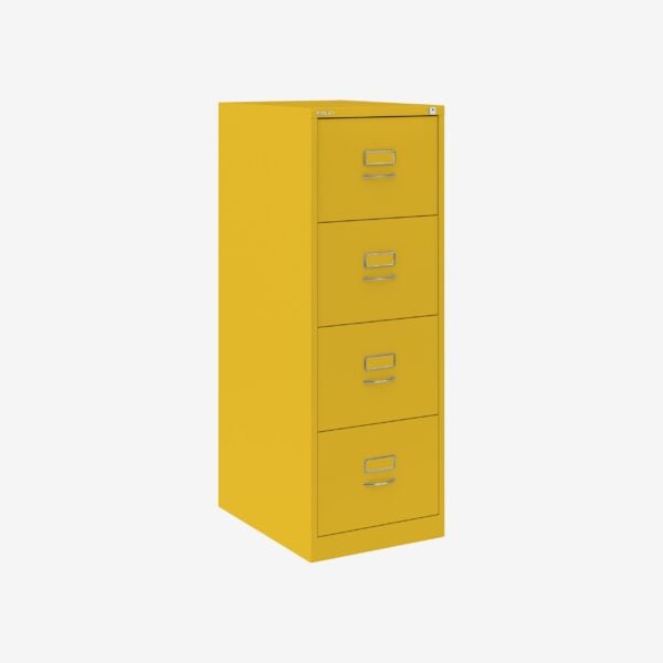 BS Foolscap Traditional Filing Cabinet | 4 Drawer Yellow