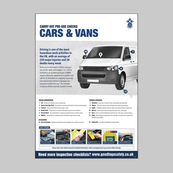 Fleet Vehicle Inspection - A2 Safety Poster