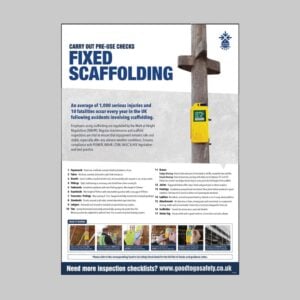 Scaffolding Inspection - A2 Safety Poster