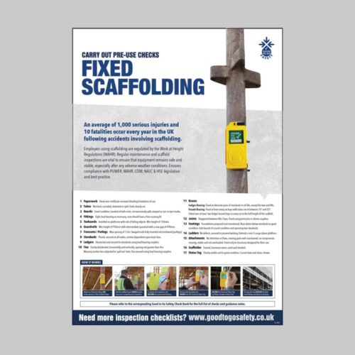 Scaffolding Inspection - A2 Safety Poster