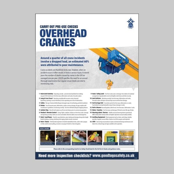 Overhead Crane Inspection - A2 Safety Poster