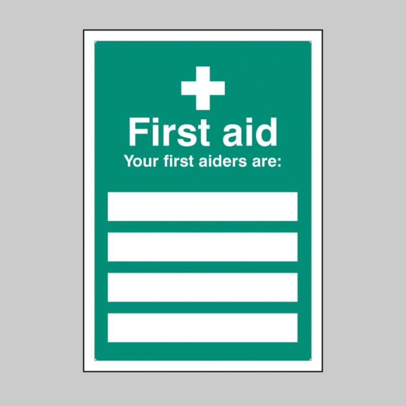 First Aiders Are - Adapt-a-Sign (Space for 4) - Safety Signs