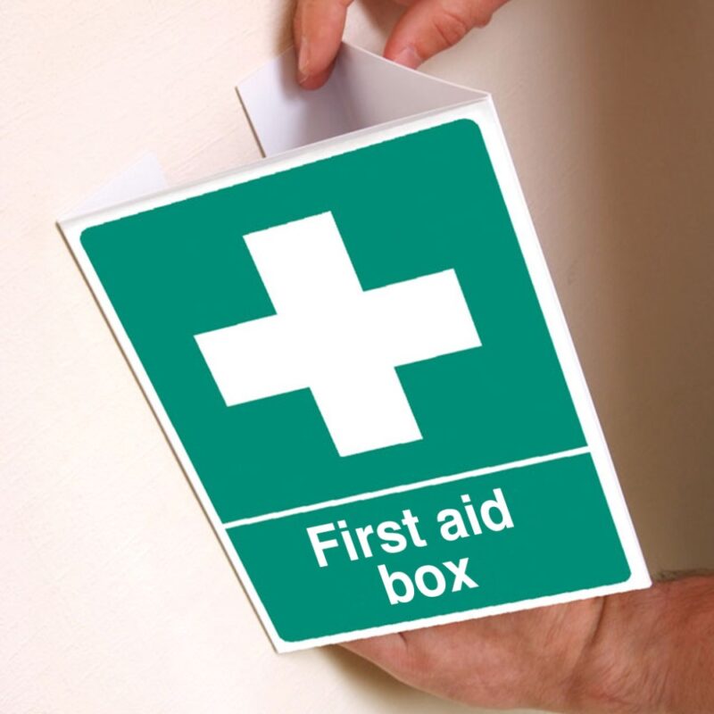 First Aid Box - Projecting Safety Signs