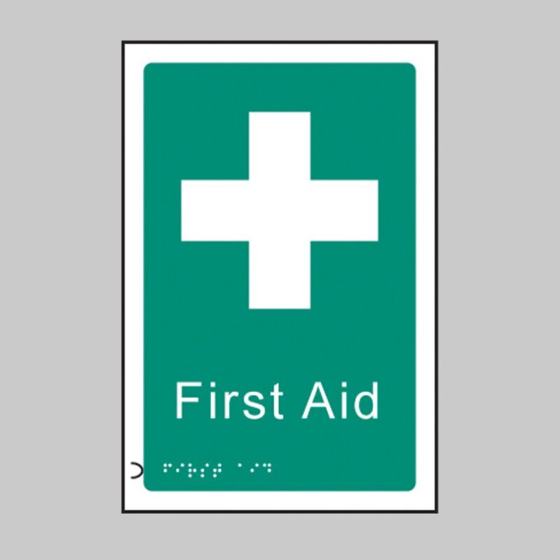 Braille - First Aid - Safety Signs