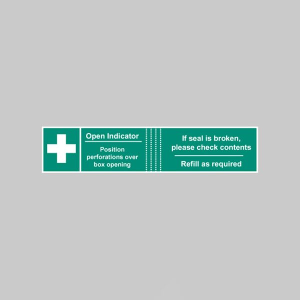 First Aid Box Tamper Labels (Pack of 50) - Safety Signs
