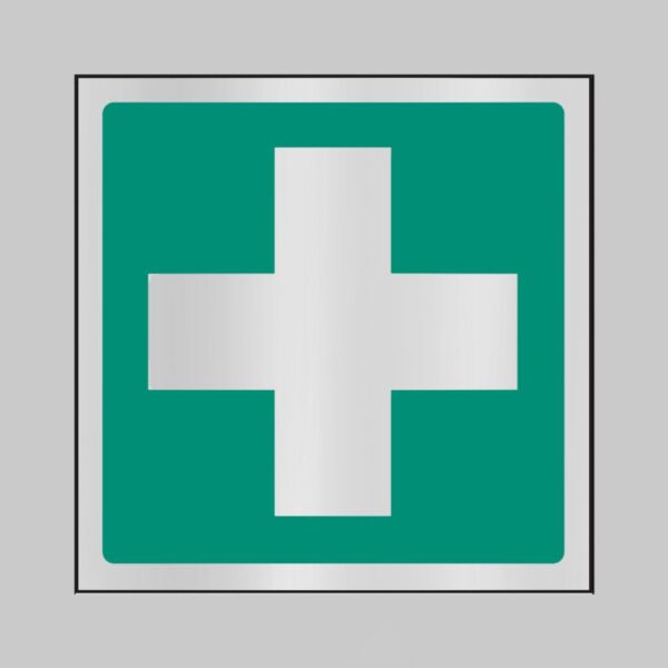 First Aid Symbol - Deluxe Safety Signs Aluminium