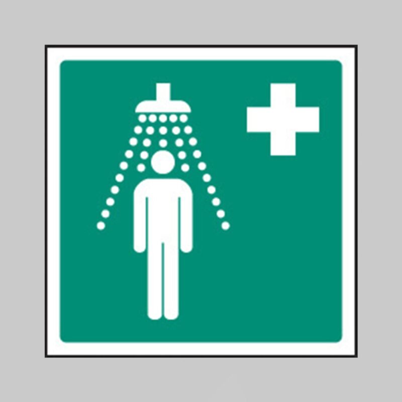 Emergency Shower Symbol - Safety Signs