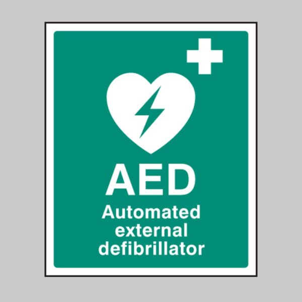 AED Automated External Defibrillator - Safety Signs