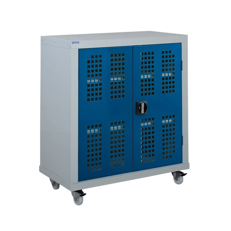 QMP Perforated Door Mobile Cupboard - 1040H x 900W x 610D