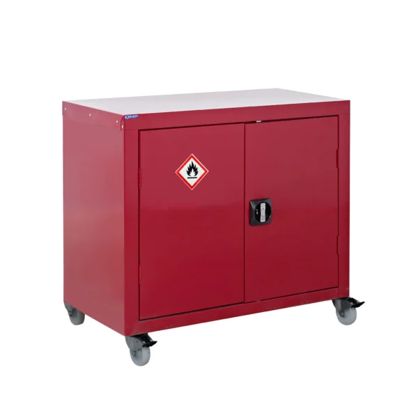QMP Flammable Liquid Mobile Cupboard - 840H x 900W x 460D
