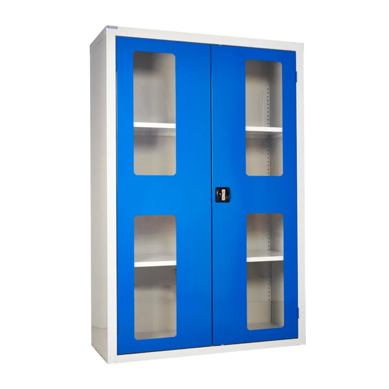 QMP Vision Door Cupboard - Floor Standing - 3 Shelves - 1800H x 1200W x 460D
