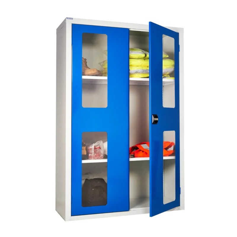 QMP Vision Door Cupboard - Floor Standing - 3 Shelves - 1800H x 1200W x 460D