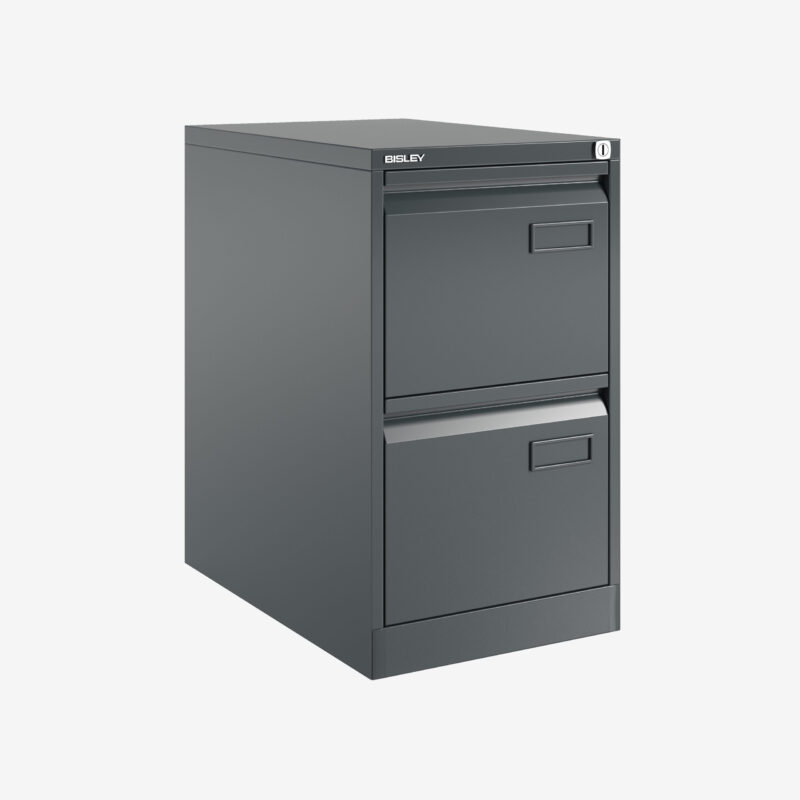 Bisley Volume Filer – A4 Filing Cabinet – 2 Drawer