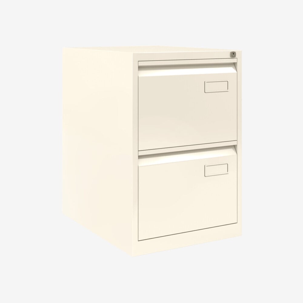 Bisley Volume Filer - Foolscap Filing Cabinet - 2 Drawer