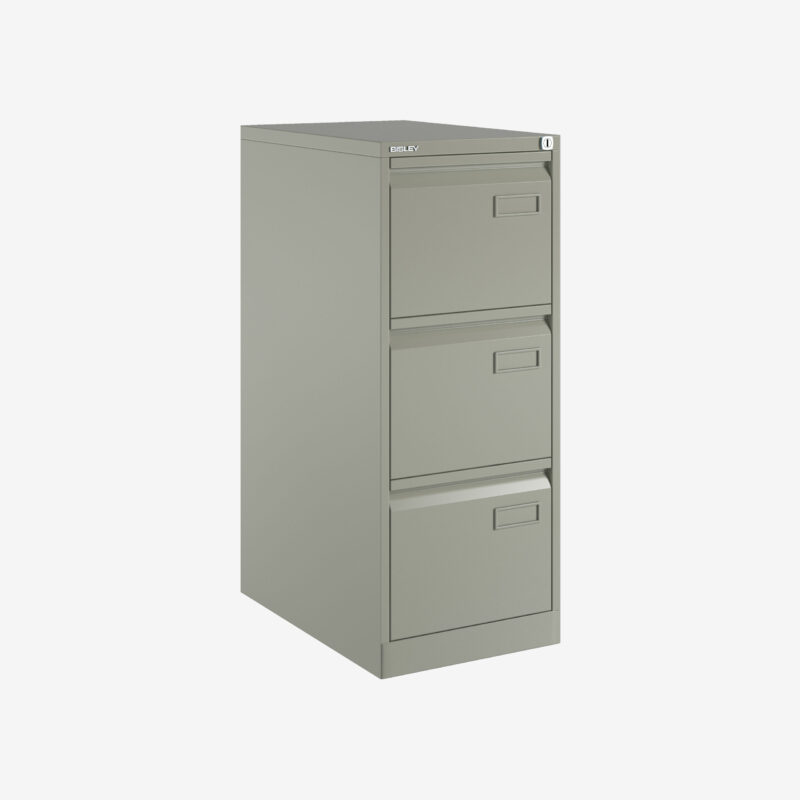 Bisley Volume Filer – A4 Filing Cabinet – 3 Drawer