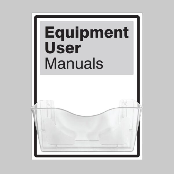 Equipment User Manuals - Document Holder