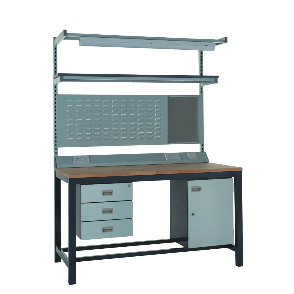QMP Express Heavy Duty Workbench - Kit F Beech Top