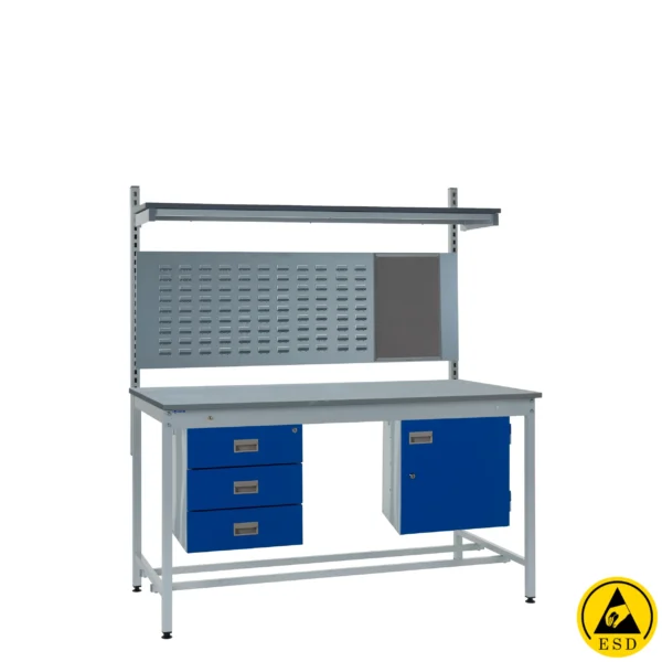 QMP Express Square Tube ESD Workbench - Kit D