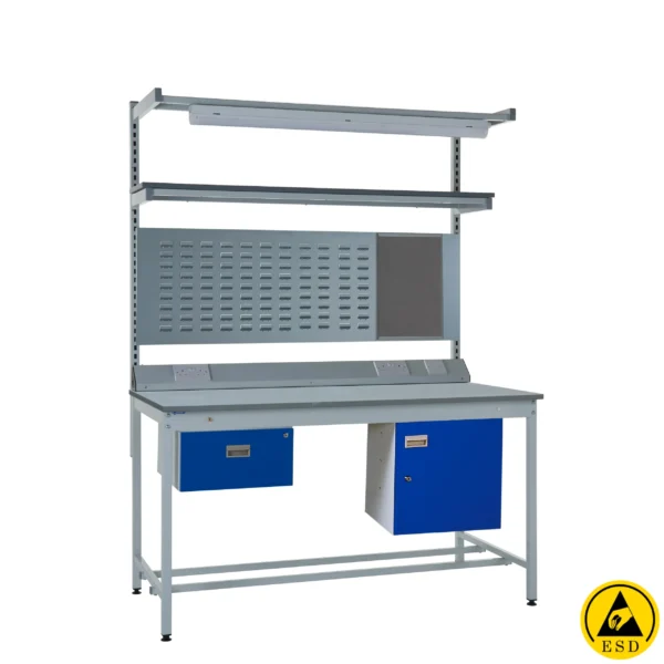 QMP Express Square Tube ESD Workbench - Kit E