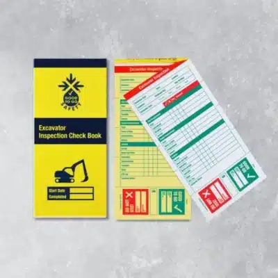 Hse Store Homepage 232 Good to go excavator inspection checklist with 25 duplicate carbon retention check forms