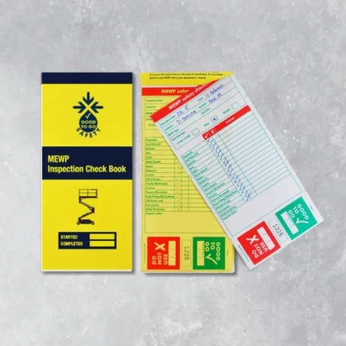 Hse Store Homepage 122 Good to go mewp inspection checklist with 25 duplicate carbon retention check forms