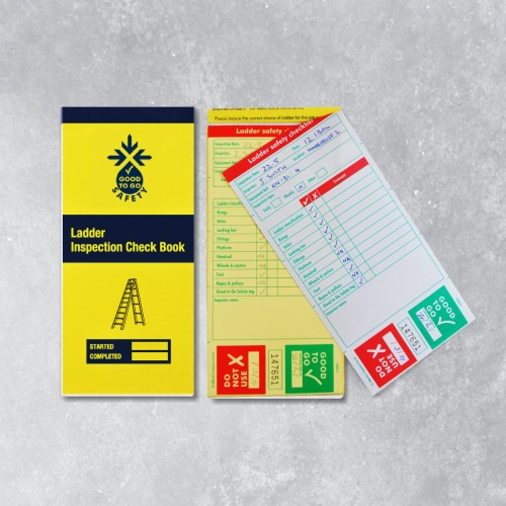 Ladder Inspection Check Book - 25 Checklists - Pack of 10