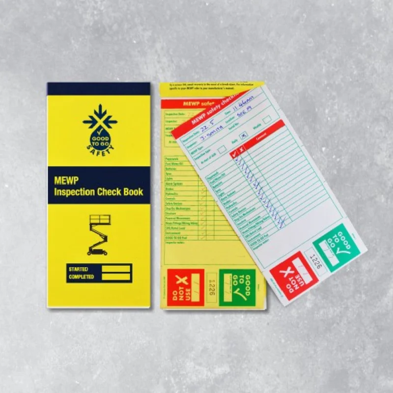 MEWP Inspection Check Book - 25 Checklists