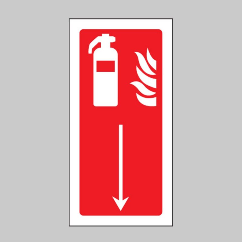 Extinguisher - Below - Safety Signs