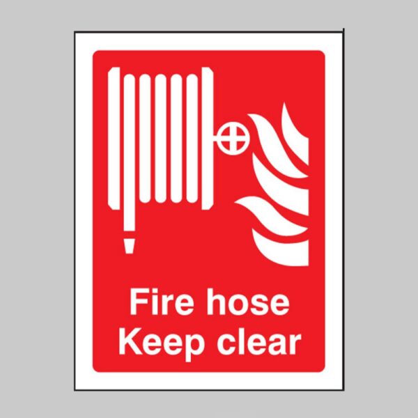Fire Hose Keep Clear - Safety Signs