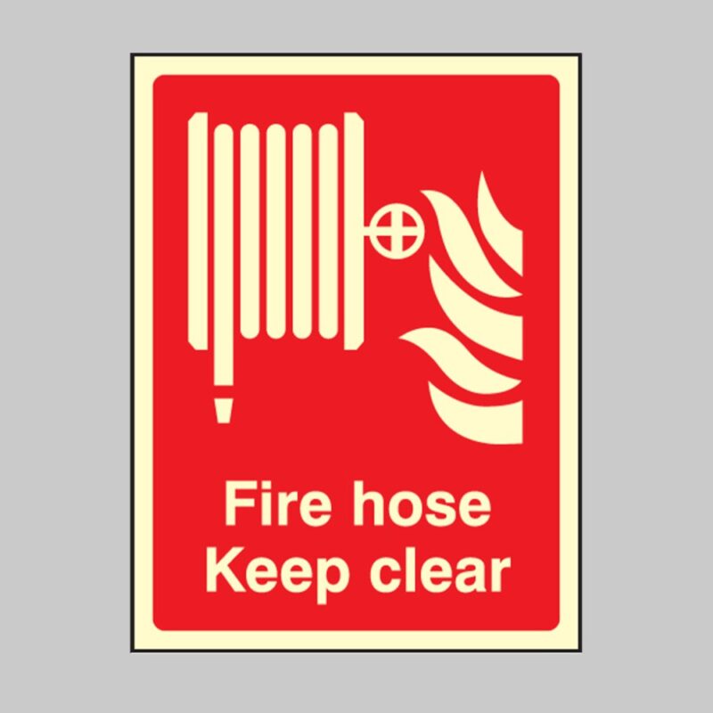 Fire Hose Keep Clear - Safety Signs