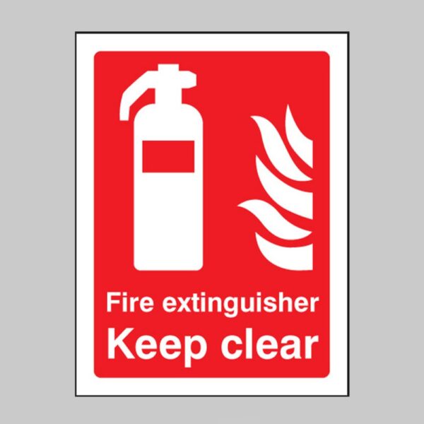 Fire Extinguisher Keep Clear - Safety Signs
