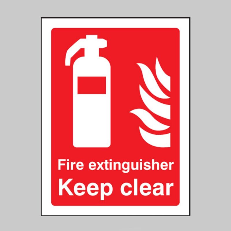 Fire Extinguisher Keep Clear - Safety Signs