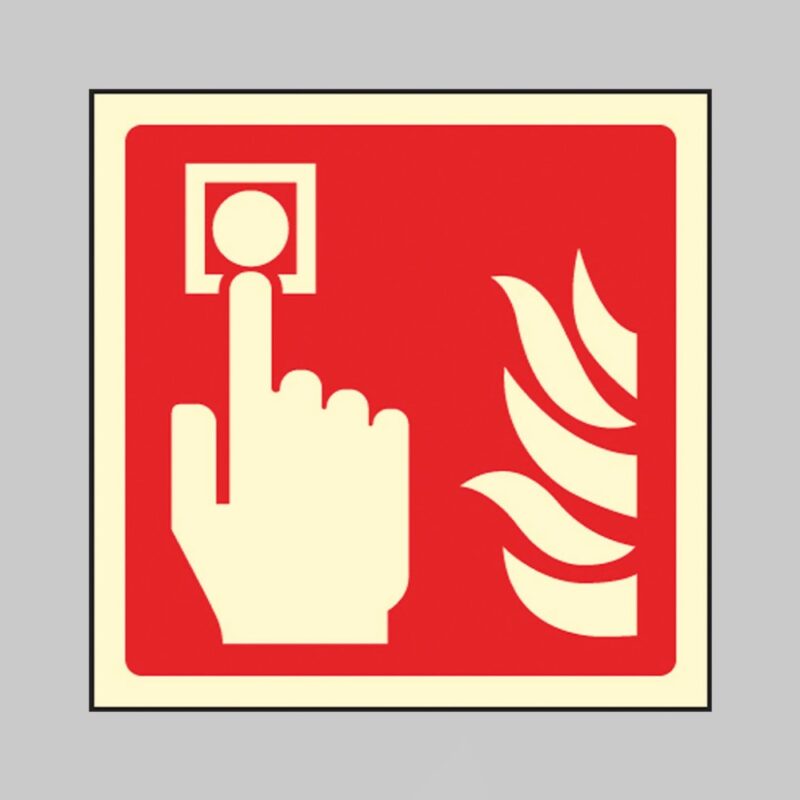 Fire Alarm Call Point Symbol - Safety Signs