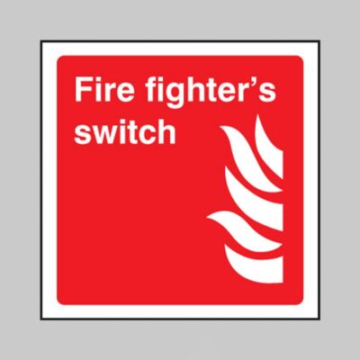 Fire Fighter's Switch - Safety Signs