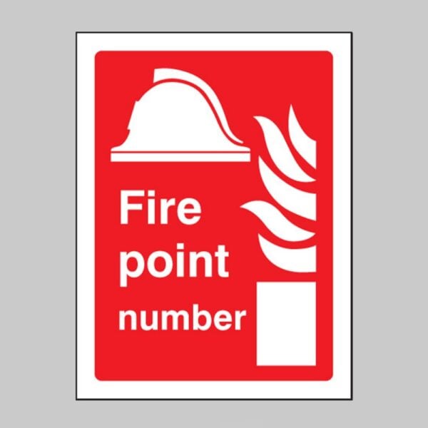 Fire Point Number - Safety Signs
