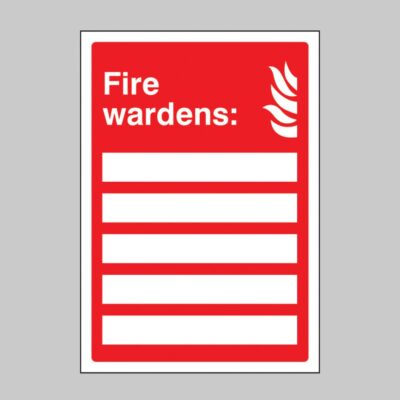 Fire Wardens (Space for 5 People) - Safety Signs