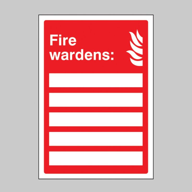 Fire Wardens (Space for 5 People) - Safety Signs