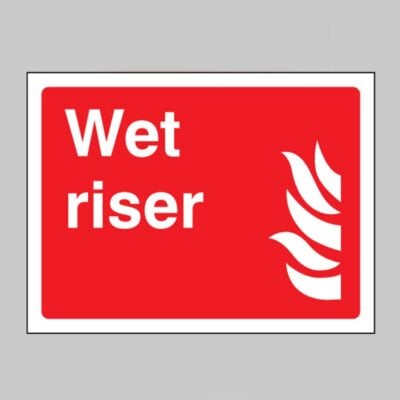 Wet Riser - Safety Signs