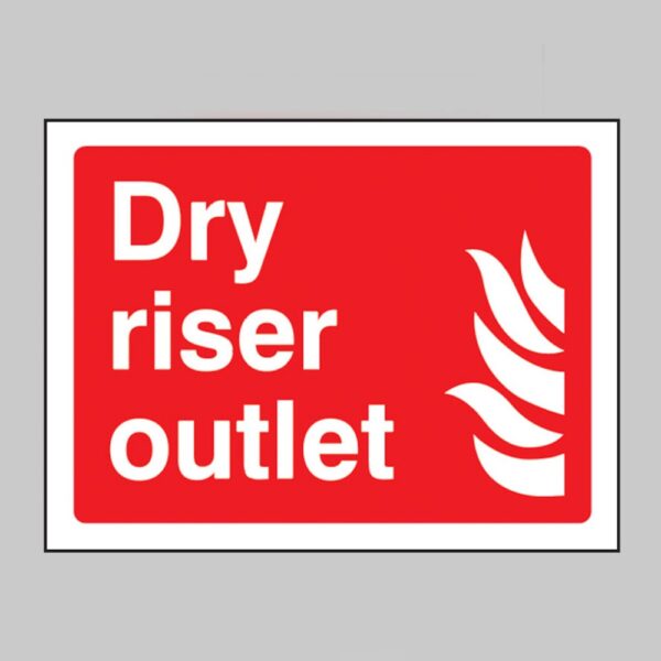 Dry Riser Outlet - Safety Signs