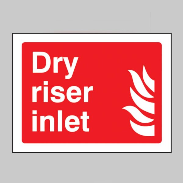 Dry Riser Inlet - Safety Signs
