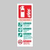 P50 Foam Spray Fire Extinguisher Identification - Safety Signs