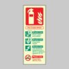 P50 Foam Spray Fire Extinguisher Identification - Safety Signs