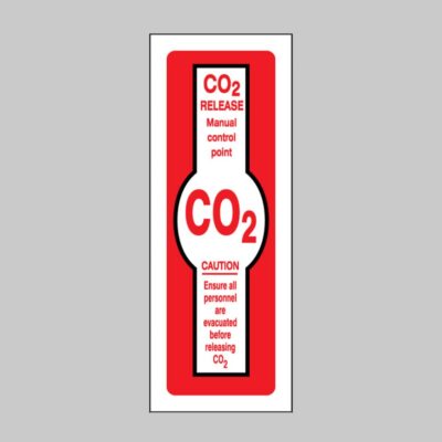 Co2 Release Manual Control Point - Safety Signs