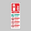 Water Extinguisher Identification - Safety Signs