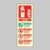 Water Extinguisher Identification - Safety Signs
