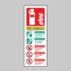 Wet Chemical Fire Extinguisher Identification - Safety Signs