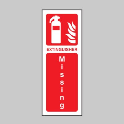 Extinguisher Missing - Safety Signs